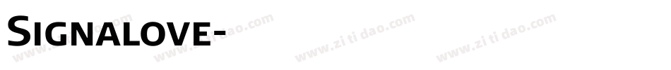 Signalove字体转换