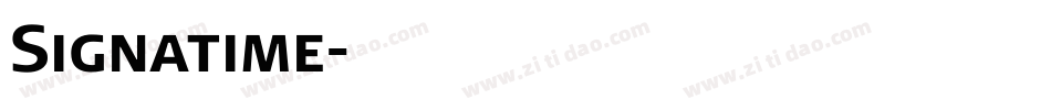 Signatime字体转换
