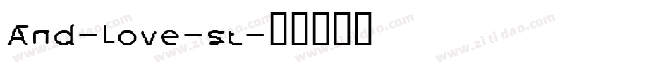 And-Love-st字体转换