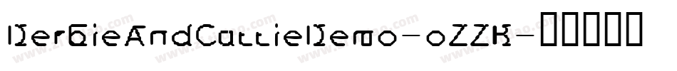 DerbieAndCuttieDemo-oZZB字体转换
