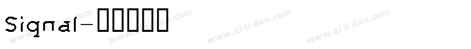 Signal字体转换