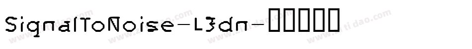 SignalToNoise-L3dn字体转换