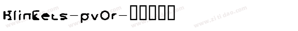 Blinkets-pvOr字体转换