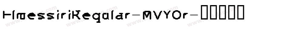 ElmessiriRegular-MVYOr字体转换