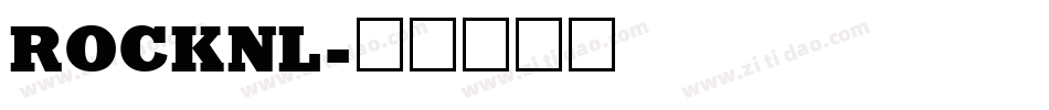 ROCKNL字体转换