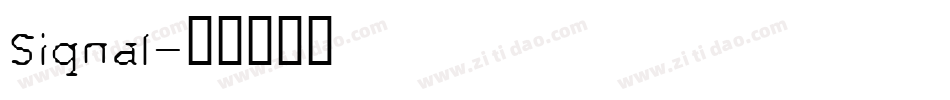 Signal字体转换