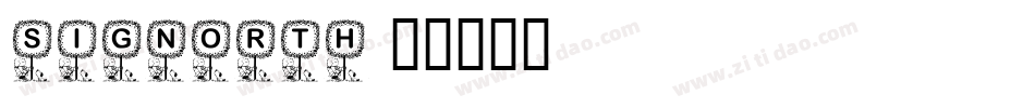 Signorth字体转换