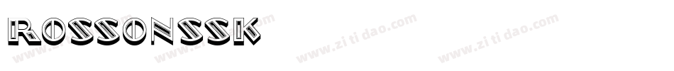 RossonSSK字体转换