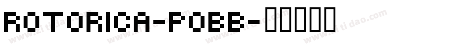 Rotorica-PoBB字体转换