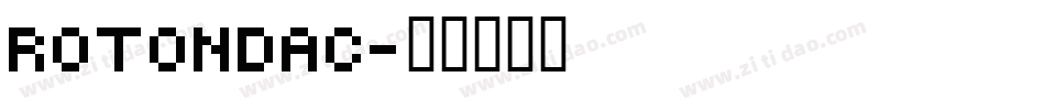 rotondac字体转换