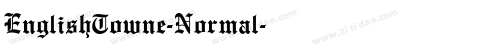 EnglishTowne-Normal字体转换