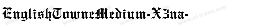 EnglishTowneMedium-X3na字体转换