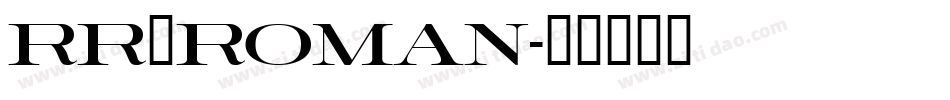 RR_ROMAN字体转换