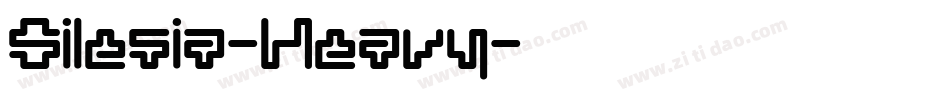 Silesia-Heavy字体转换