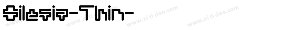 Silesia-Thin字体转换