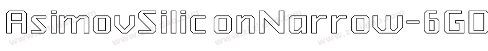AsimovSiliconNarrow-6GDv字体转换