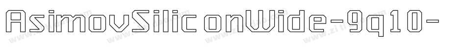AsimovSiliconWide-9q10字体转换