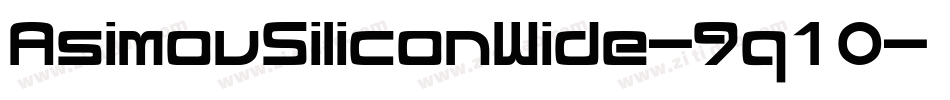 AsimovSiliconWide-9q10字体转换