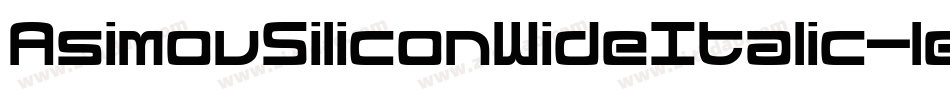 AsimovSiliconWideItalic-leoq字体转换