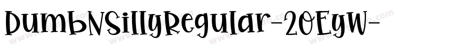 DumbNSillyRegular-2OEyW字体转换