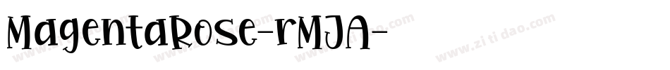 MagentaRose-rMJA字体转换