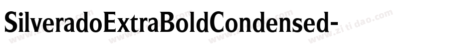 SilveradoExtraBoldCondensed字体转换