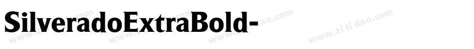 SilveradoExtraBold字体转换