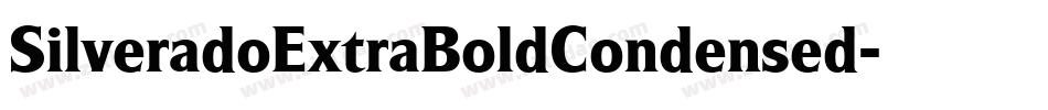 SilveradoExtraBoldCondensed字体转换