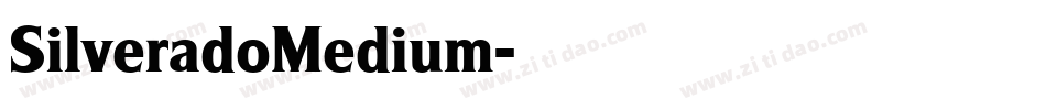 SilveradoMedium字体转换