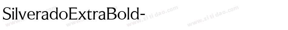SilveradoExtraBold字体转换