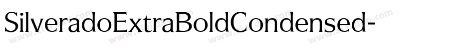 SilveradoExtraBoldCondensed字体转换