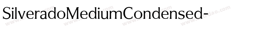 SilveradoMediumCondensed字体转换