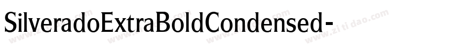 SilveradoExtraBoldCondensed字体转换