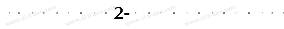 TriniteNo2-MediumCondTab字体转换