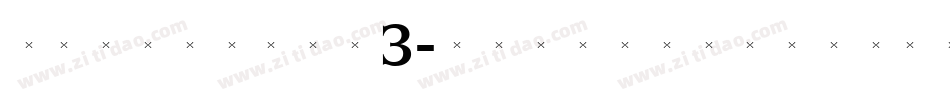 TriniteNo3-MediumCondTab字体转换