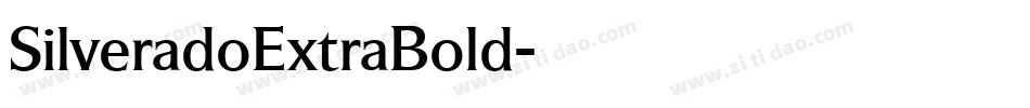 SilveradoExtraBold字体转换