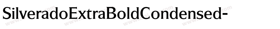 SilveradoExtraBoldCondensed字体转换