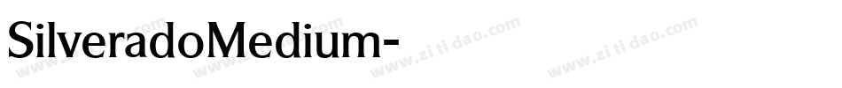 SilveradoMedium字体转换