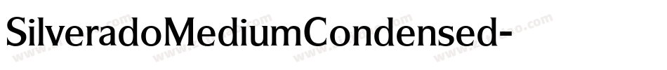 SilveradoMediumCondensed字体转换
