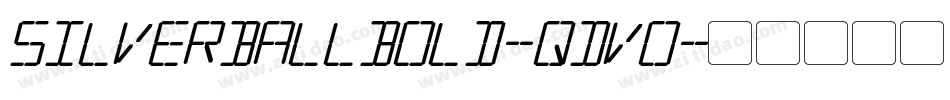 SilverballBold-qDV0字体转换