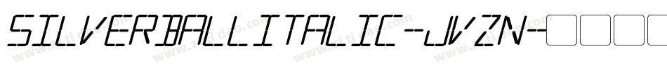 SilverballItalic-Jvzn字体转换