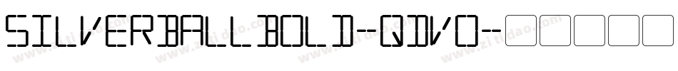 SilverballBold-qDV0字体转换