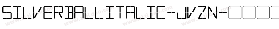 SilverballItalic-Jvzn字体转换