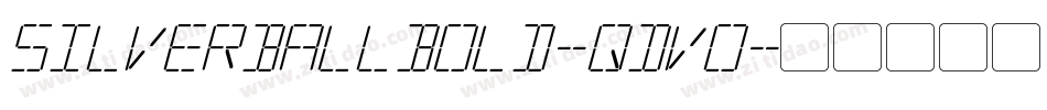 SilverballBold-qDV0字体转换