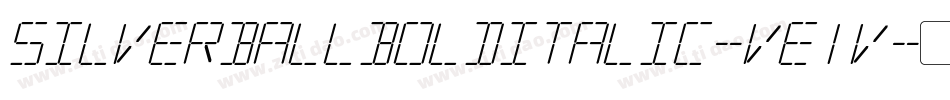 SilverballBoldItalic-Ve1V字体转换 SilverballBoldItalic-Ve1V字体转换