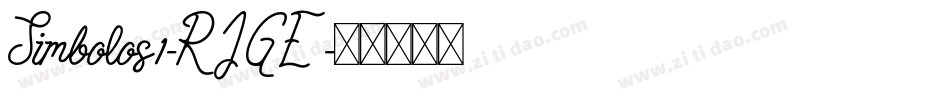 Simbolos1-RJGE字体转换