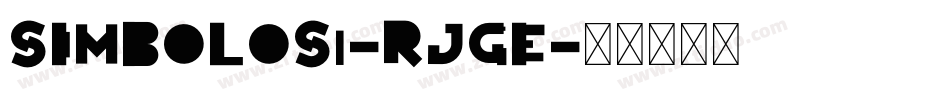 Simbolos1-RJGE字体转换