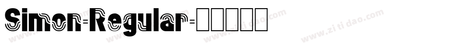 Simon-Regular字体转换