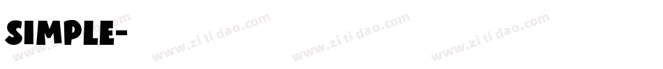 Simple字体转换