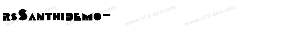 rsSanthidemo字体转换